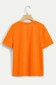 Unisex Leopar Kalp Baskılı Oversize T-shirt Unisex Leopar Kalp Baskılı Oversize T-shirt