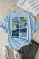 Unisex Van Gogh Baskılı Oversize Tshirt Unisex Van Gogh Baskılı Oversize Tshirt