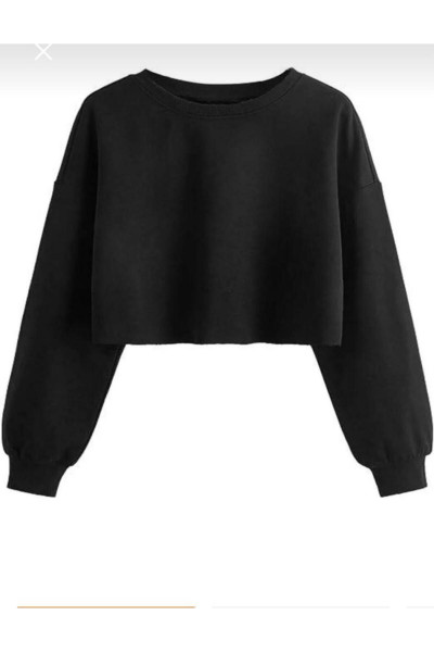 Oversize sweatshirt crop ''göbek hizası'' Oversize sweatshirt crop ''göbek hizası''