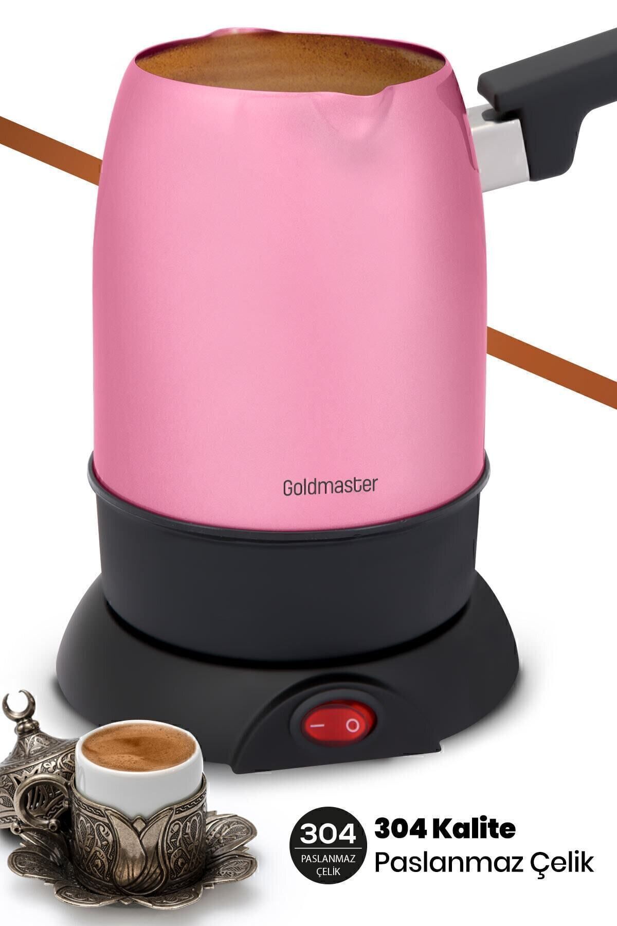 Köpük Pembe Çift Ağızlı Paslanmaz Çelik Elektrikli Cezve Köpük Pembe Çift Ağızlı Paslanmaz Çelik Elektrikli Cezve