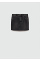 Kenarları dikişsiz denim mini etek Kenarları dikişsiz denim mini etek
