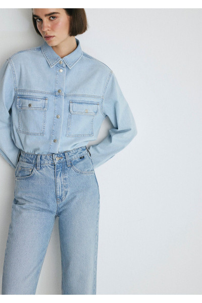 Victoria All Blue Gölgeli Indigo Si Jean Pantolon 101072-34111 Victoria All Blue Gölgeli Indigo Si Jean Pantolon 101072-34111