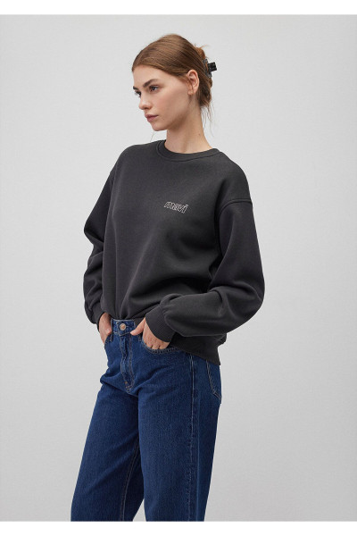 Logo Baskılı Antrasit Sweatshirt 1611656-82185 Logo Baskılı Antrasit Sweatshirt 1611656-82185