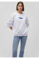 Miav Baskılı Beyaz Sweatshirt 1610964-620