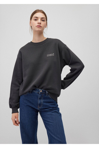 Logo Baskılı Antrasit Sweatshirt 1611656-82185 Logo Baskılı Antrasit Sweatshirt 1611656-82185