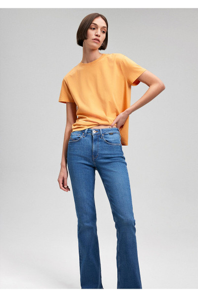 Turuncu Basic Tişört Regular Fit / Normal Kesim 1600955-71405 Turuncu Basic Tişört Regular Fit / Normal Kesim 1600955-71405