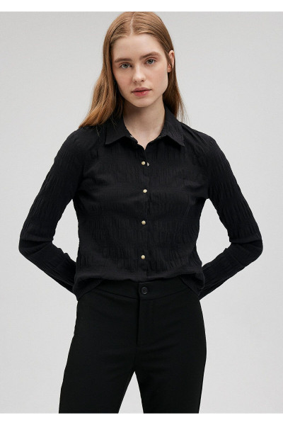 Siyah Gömlek Slim Fit / Dar Kesim 1210699-900 Siyah Gömlek Slim Fit / Dar Kesim 1210699-900