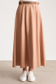 Kemeri Logolu Pileli Etek 24y1606 Camel Kemeri Logolu Pileli Etek 24y1606 Camel