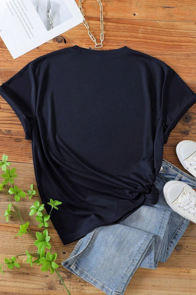 Unisex Kalp Baskılı T-shirt Unisex Kalp Baskılı T-shirt