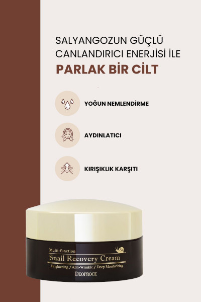Salyangoz Müsini Içeren Aydınlatıcı Ve Kırışıklık Karşıtı Premium Yüz Bakım Kremi 100ml Salyangoz Müsini Içeren Aydınlatıcı Ve Kırışıklık Karşıtı Premium Yüz Bakım Kremi 100ml