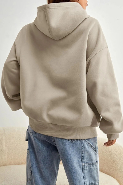 Unisex Malıbu Baskılı Oversize Sweatshirt Unisex Malıbu Baskılı Oversize Sweatshirt