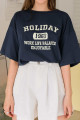 Unisex Holiday Baskılı Tasarım Tshirt Unisex Holiday Baskılı Tasarım Tshirt