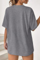 Unisex Be Happy Baskılı Oversize Tshirt Unisex Be Happy Baskılı Oversize Tshirt