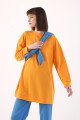Koyu Sarı Oversize Omuzdan Fermuarlı Sweat Tunik Koyu Sarı Oversize Omuzdan Fermuarlı Sweat Tunik