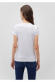 Stretch Beyaz Basic Tişört Fitted / Vücuda Oturan Kesim 162767-620 Stretch Beyaz Basic Tişört Fitted / Vücuda Oturan Kesim 162767-620