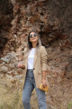 Kum Yün Efekt Blazer Kum Yün Efekt Blazer