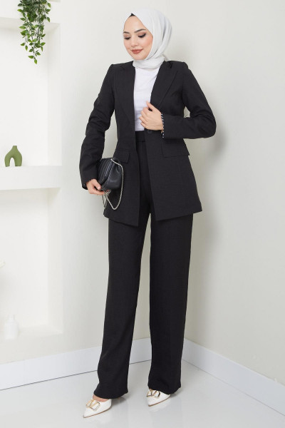 Sofya Ceketli Takım Siyah HM2414 Sofya Ceketli Takım Siyah HM2414