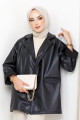 Suni Deri Ceket Siyah HM2270 Suni Deri Ceket Siyah HM2270