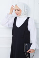 Nehir Örme Jile Elbise Siyah HM2389 Nehir Örme Jile Elbise Siyah HM2389