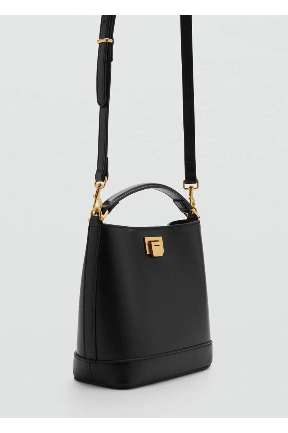 Metalik Detaylı Mini Shopper Çanta Metalik Detaylı Mini Shopper Çanta