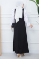 Nehir Örme Jile Elbise Siyah HM2389 Nehir Örme Jile Elbise Siyah HM2389