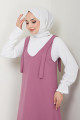 Nehir Örme Jile Elbise Gül Kurusu HM2389 Nehir Örme Jile Elbise Gül Kurusu HM2389