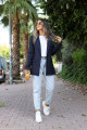 Lacivert Yün Efekt Blazer Lacivert Yün Efekt Blazer