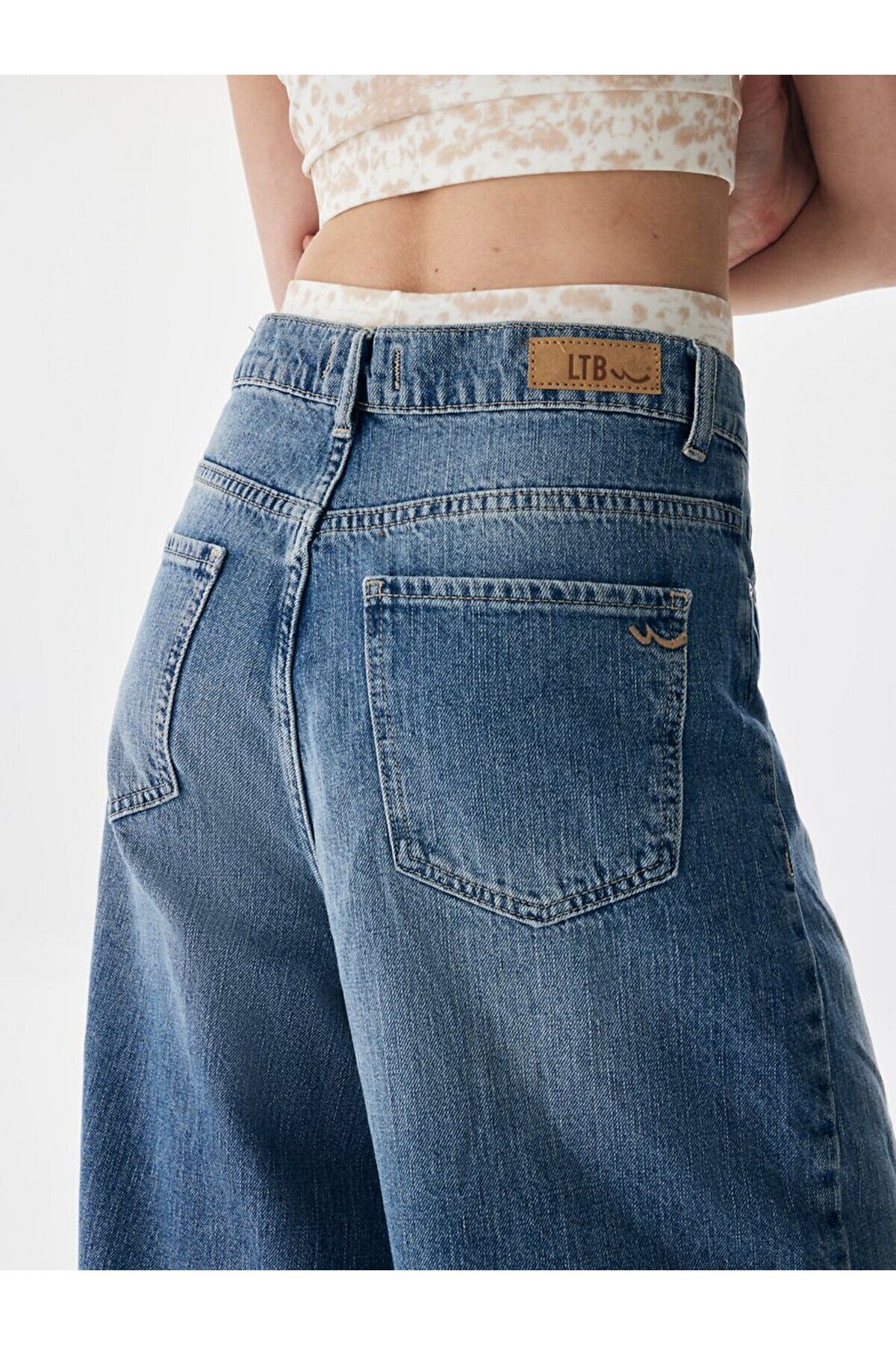 Lottıe Yüksek Bel Wıde Leg Jean Pantolon Lottıe Yüksek Bel Wıde Leg Jean Pantolon