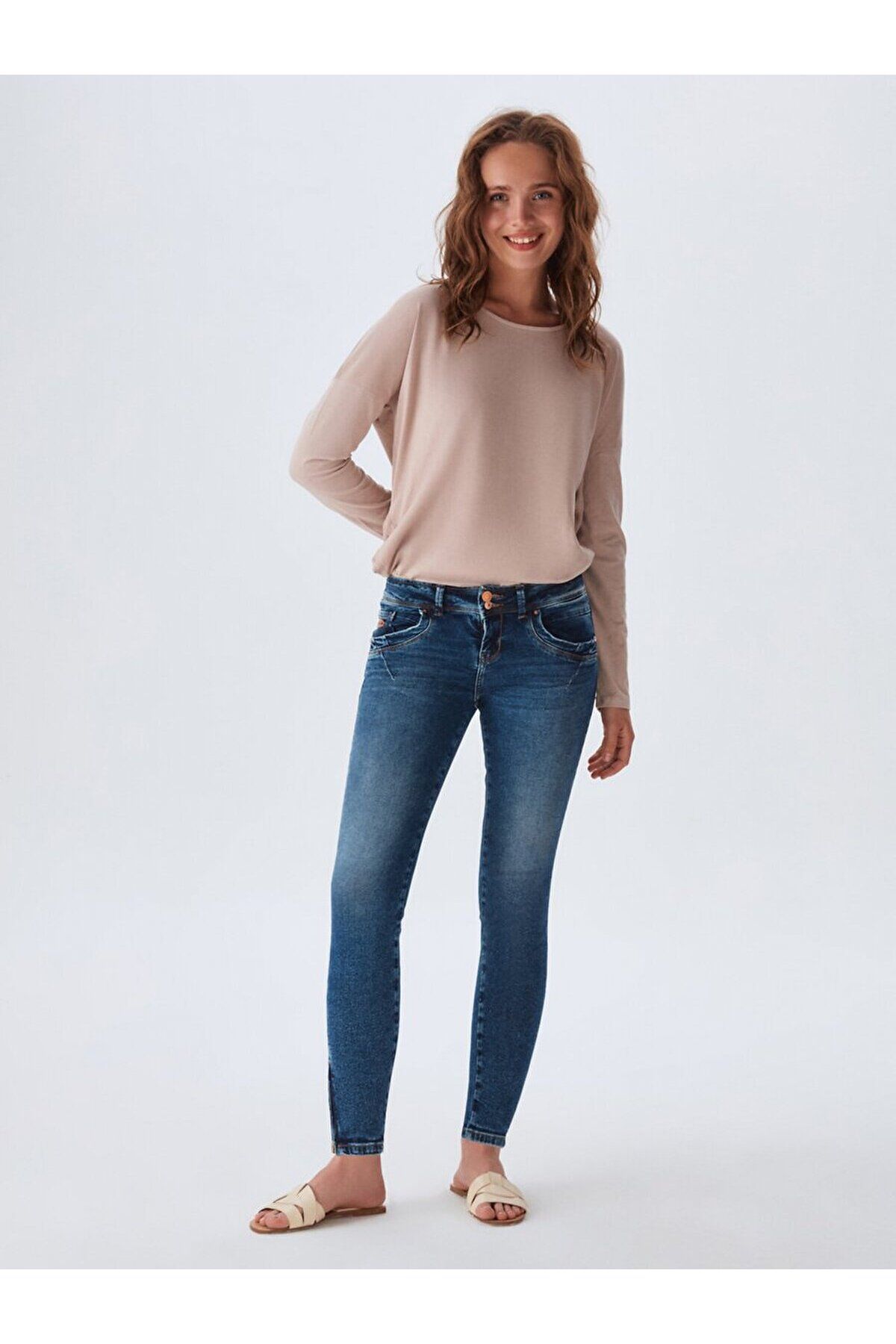 Senta Zıp Jean Pantolon Senta Zıp Jean Pantolon