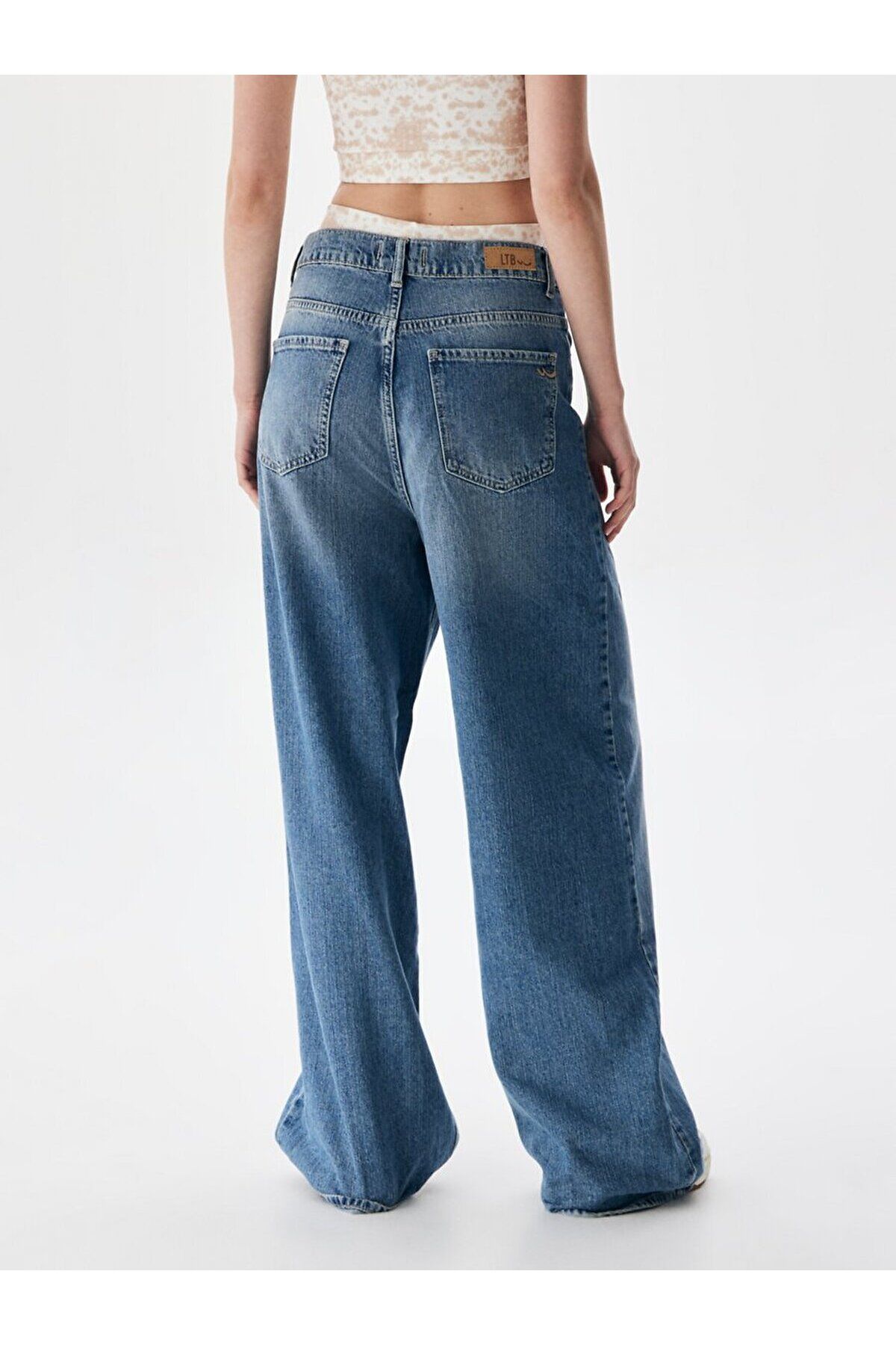 Lottıe Yüksek Bel Wıde Leg Jean Pantolon Lottıe Yüksek Bel Wıde Leg Jean Pantolon