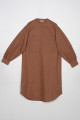 Toprak Oversize %100 Pamuk Büyük Cepli Eteği Oval Kesim Uzun Tunik Toprak Oversize %100 Pamuk Büyük Cepli Eteği Oval Kesim Uzun Tunik