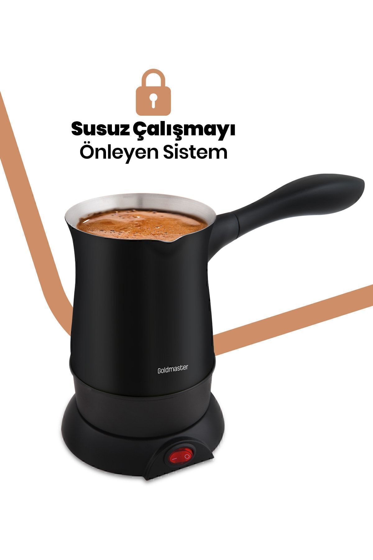 Kahvedem Siyah Paslanmaz Çelik 5 Fincan Kapasiteli 850 Watt Elektrikli Cezve Kahvedem Siyah Paslanmaz Çelik 5 Fincan Kapasiteli 850 Watt Elektrikli Cezve