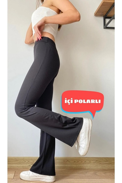 Yüksek Bel Toparlayıcı Içi Polarlı Kışlık Fitilli Ispanyol Tayt Pantolon Yüksek Bel Toparlayıcı Içi Polarlı Kışlık Fitilli Ispanyol Tayt Pantolon