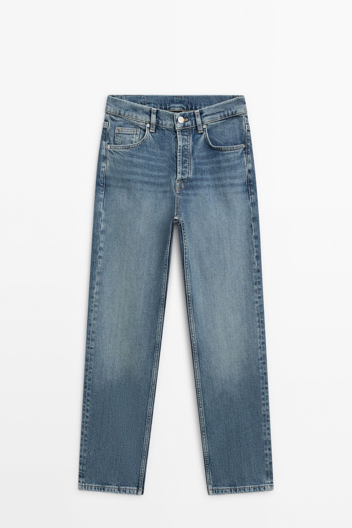 Orta bel straight fit rahat jean