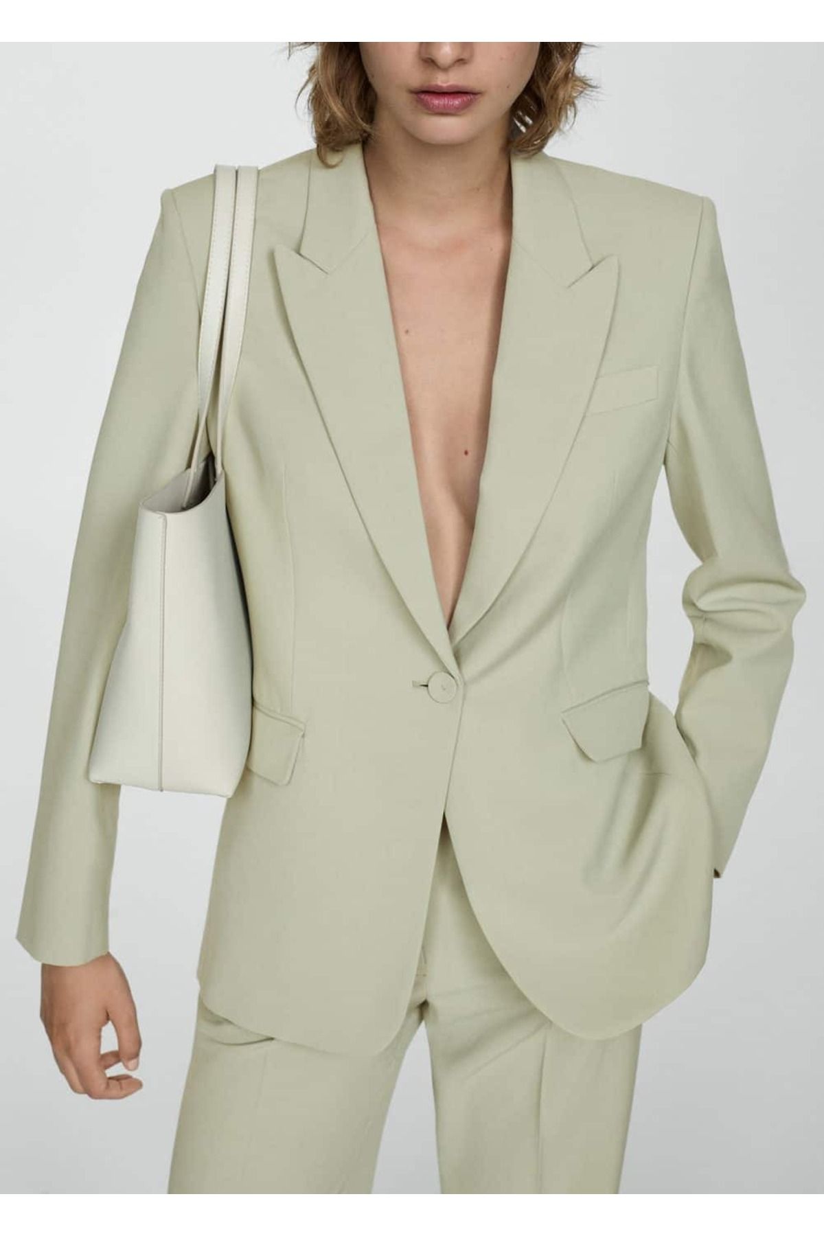 Lyocell blazer ceket Lyocell blazer ceket