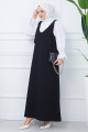 Nehir Örme Jile Elbise Siyah HM2389 Nehir Örme Jile Elbise Siyah HM2389