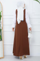Nehir Örme Jile Elbise Kahverengi HM2389 Nehir Örme Jile Elbise Kahverengi HM2389