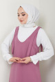 Nehir Örme Jile Elbise Gül Kurusu HM2389 Nehir Örme Jile Elbise Gül Kurusu HM2389