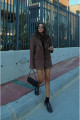 Kahve Süet Blazer Ceket Kahve Süet Blazer Ceket