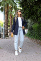 Lacivert Yün Efekt Blazer Lacivert Yün Efekt Blazer