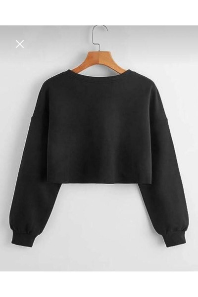 Oversize sweatshirt crop ''göbek hizası'' Oversize sweatshirt crop ''göbek hizası''