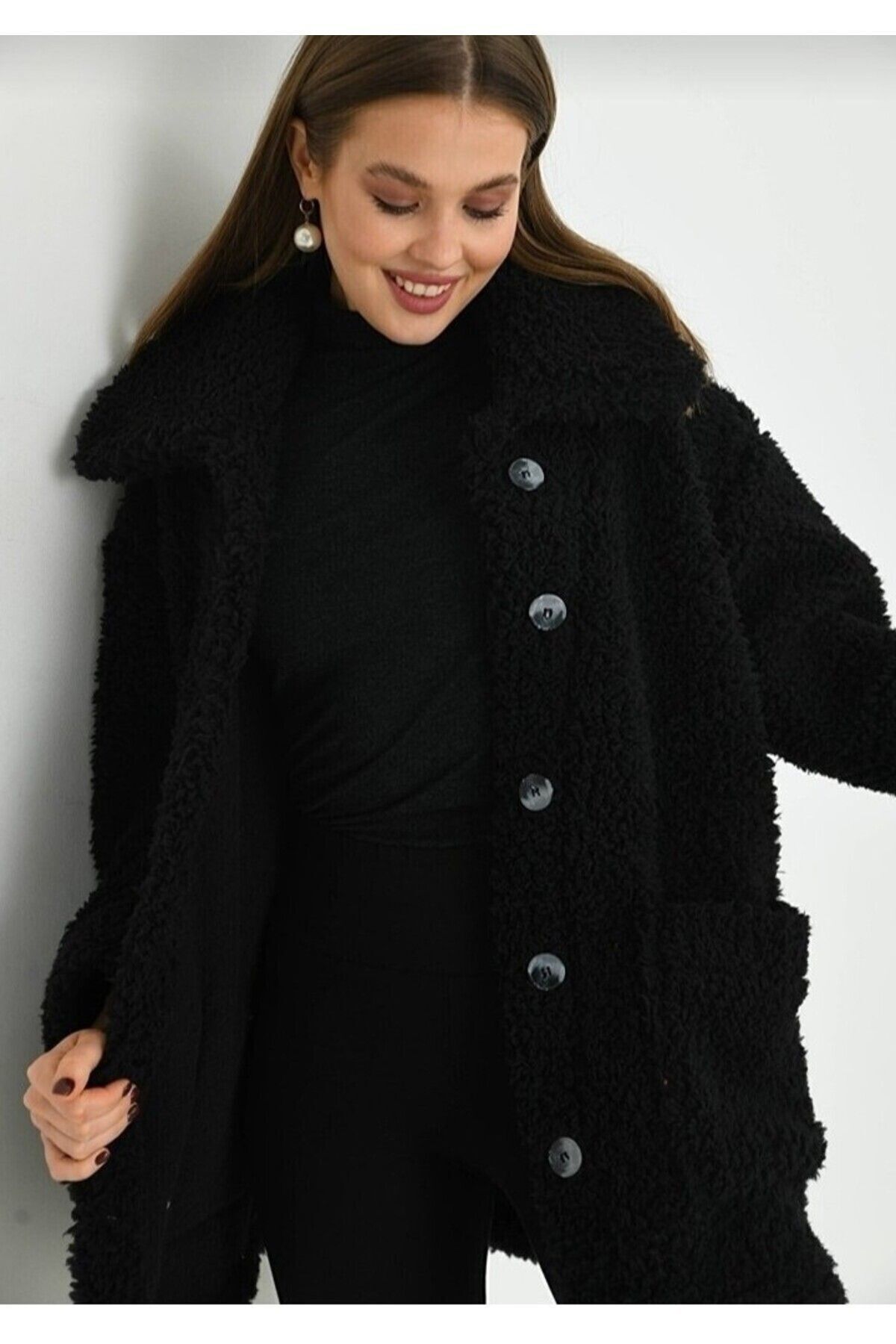 OVERSİZE DÜĞMELİ ASTARSIZ İÇİ DIŞI WELSOFT PELUŞ OVERSİZE DÜĞMELİ ASTARSIZ İÇİ DIŞI WELSOFT PELUŞ