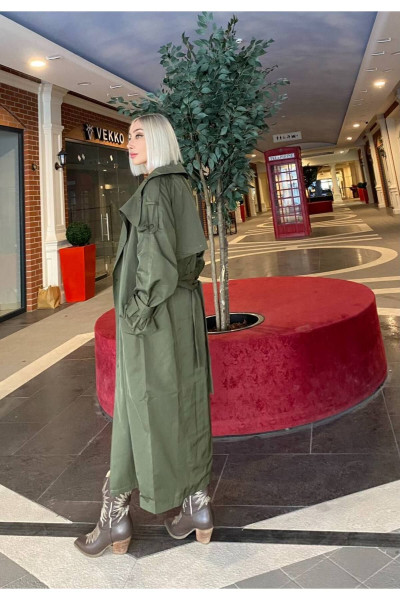 OVERSIZE ÇITÇITLI TRENÇKOT OVERSIZE ÇITÇITLI TRENÇKOT