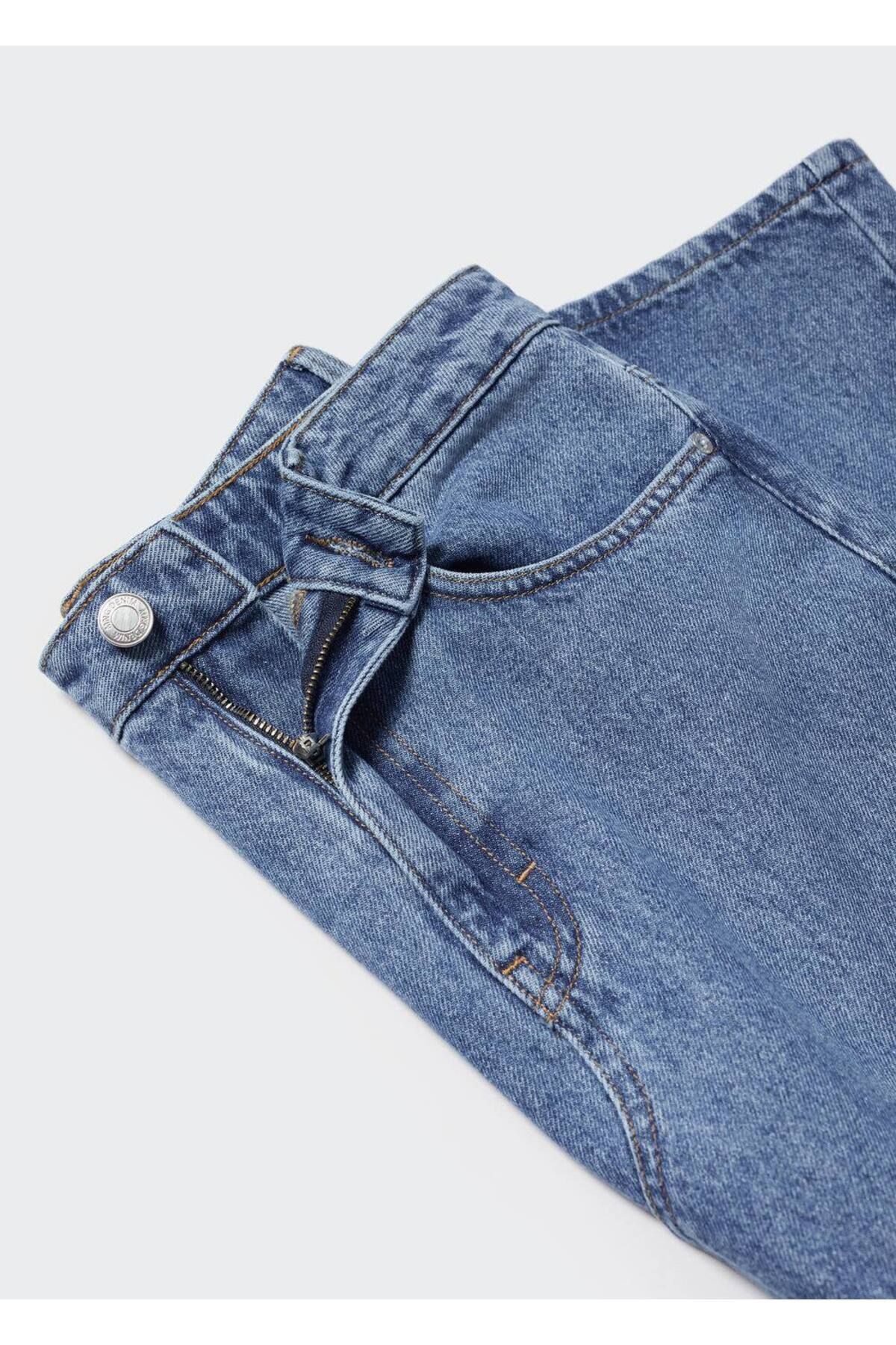 Uzun Denim Etek