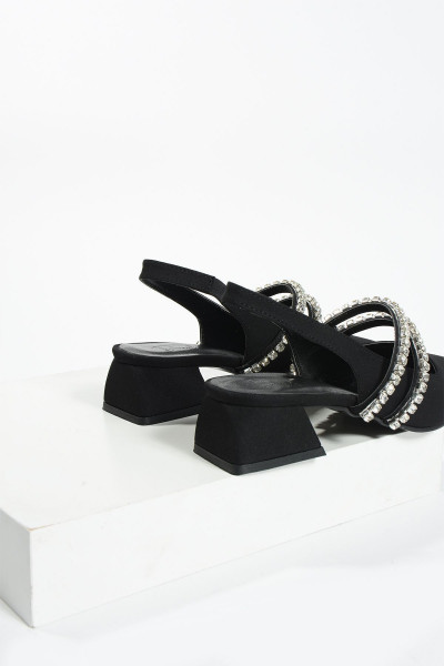 kadın taşlı şık babet-topuklu ayakkabı-LİNDA kadın taşlı şık babet-topuklu ayakkabı-LİNDA