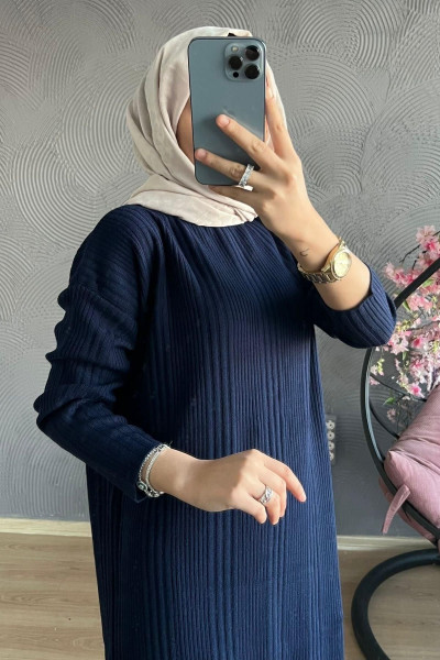 Tesettür Triko Elbise