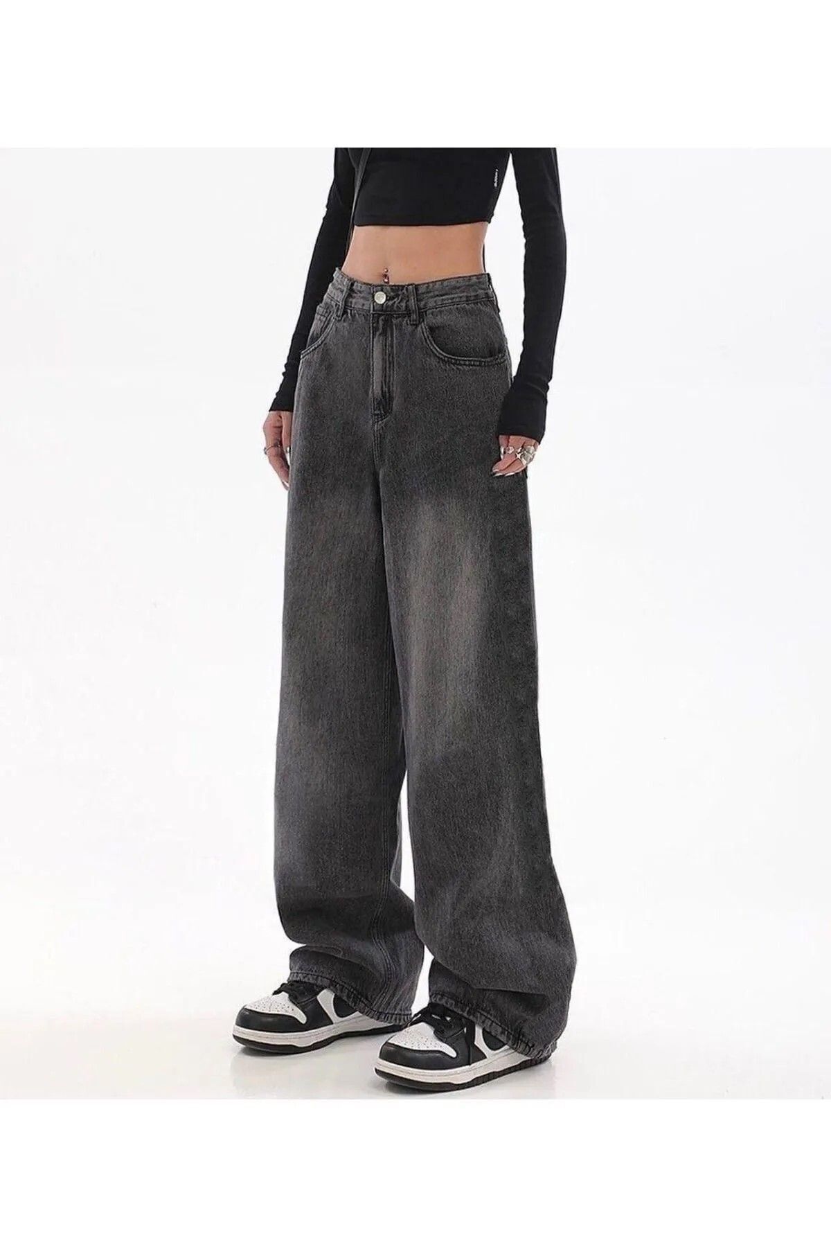 Y2k Yıldız Baggy Pocket Jean Pantolon Y2k Yıldız Baggy Pocket Jean Pantolon