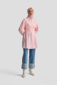 Fiyonklu Naturel Kumaşlı Tunik 24k4300 Pembe