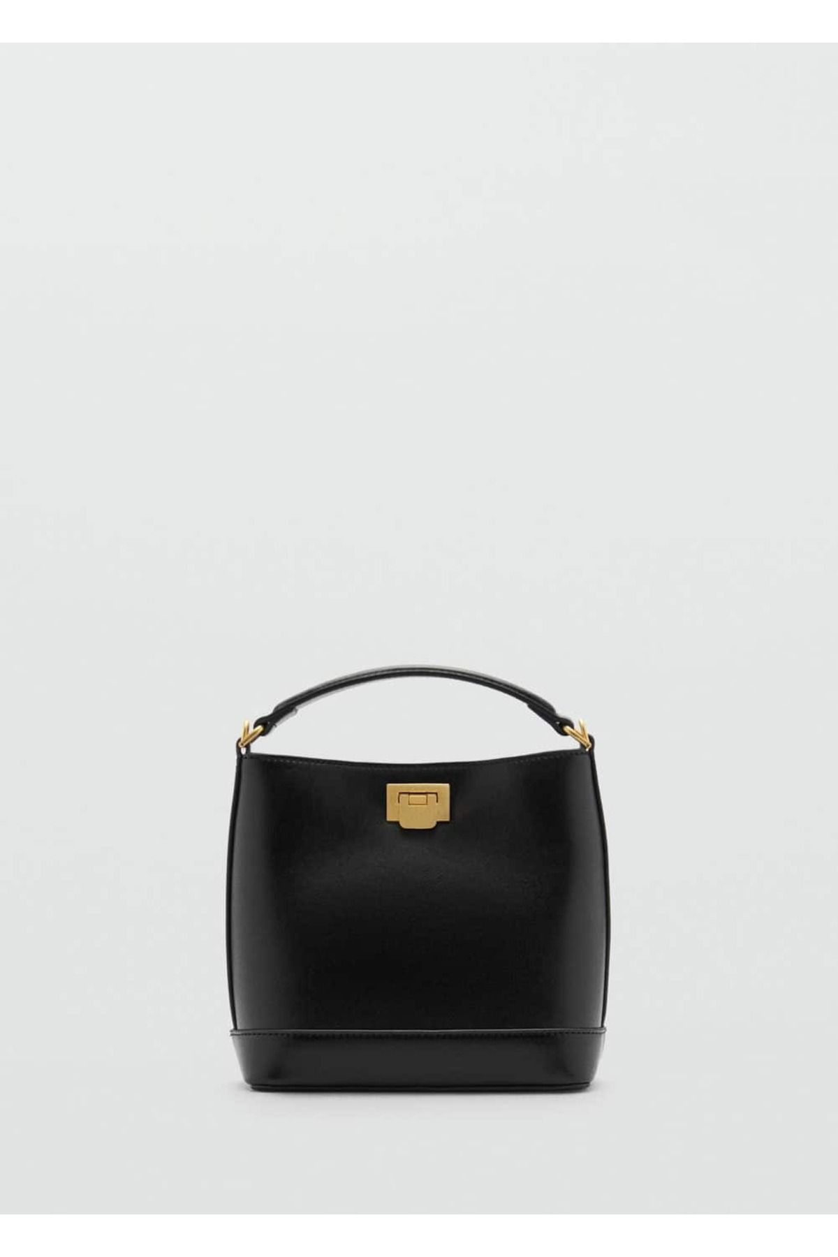 Metalik Detaylı Mini Shopper Çanta Metalik Detaylı Mini Shopper Çanta