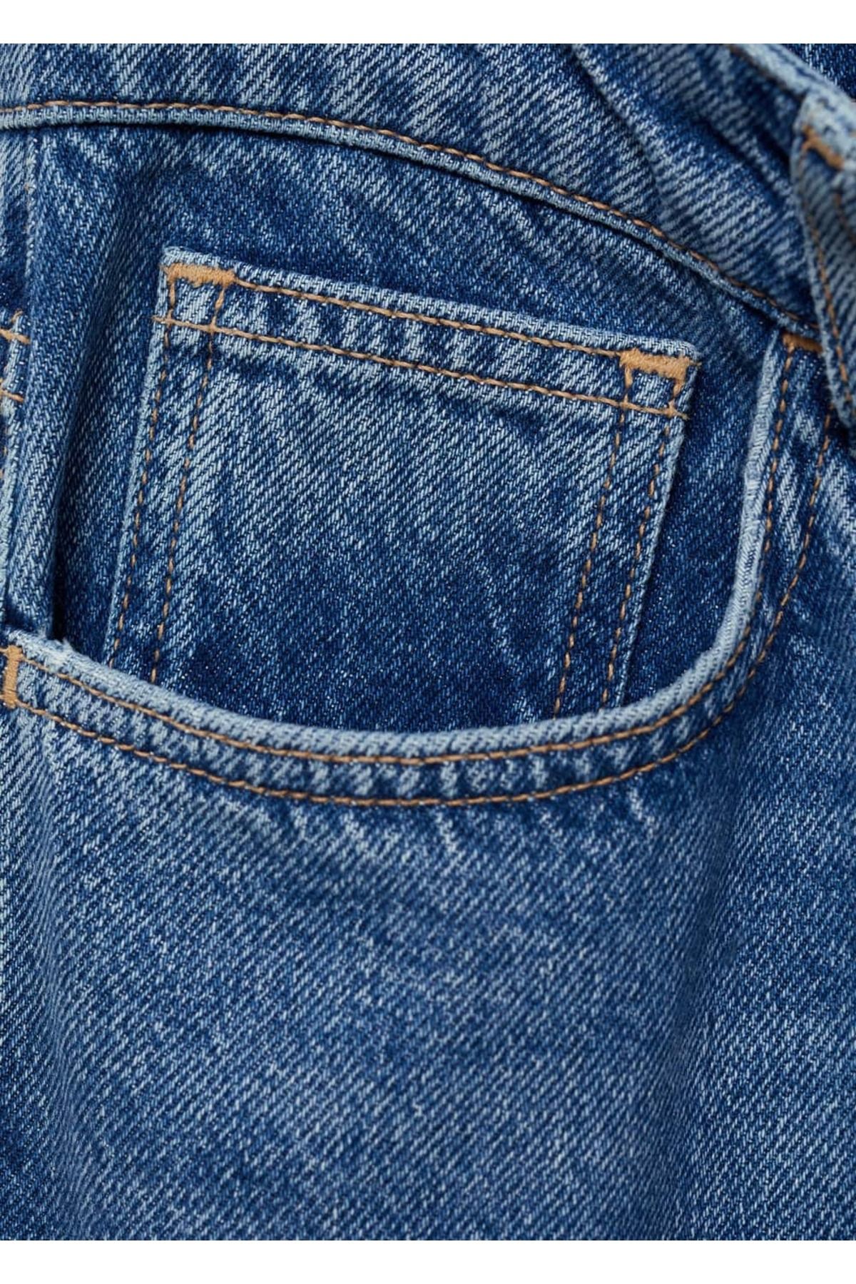Matilda düz kesim orta bel jean pantolon Matilda düz kesim orta bel jean pantolon